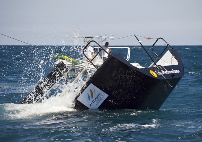 TP52 CAM sinking in the last race of the event - Trofeo S.M. La Reina Rolex Cup ©  Rolex/ Kurt Arrigo http://www.regattanews.com
